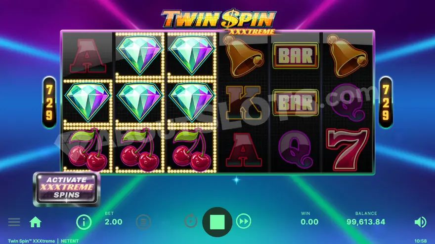 twin spin™ xxxtreme slot